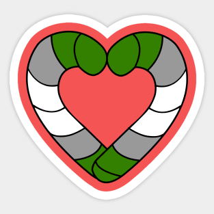 Candy Cane Pride Sticker